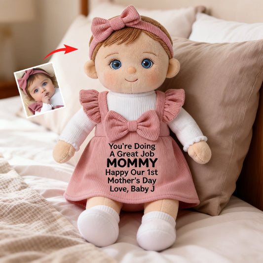 Tu es une super maman ! - Coussin personnalisé en fausse fourrure premium pour maman