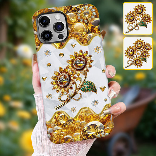 Meilleure maman/grand-mère du monde - Coque de téléphone personnalisée avec impression intégrale « Mère »