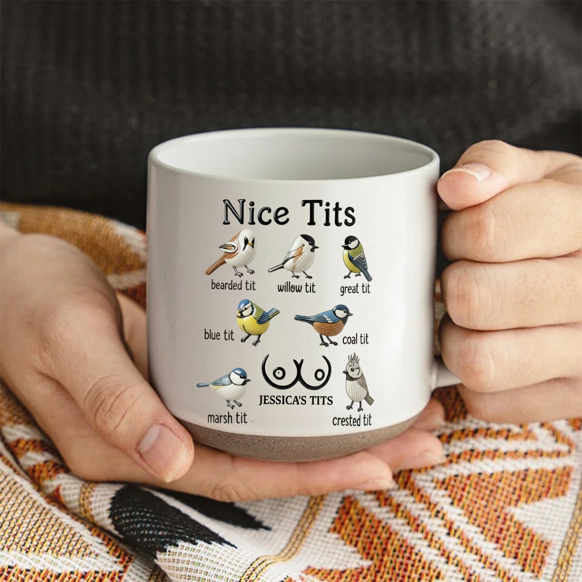 Jolis seins - Mug en céramique personnalisé pour couple imprimé
