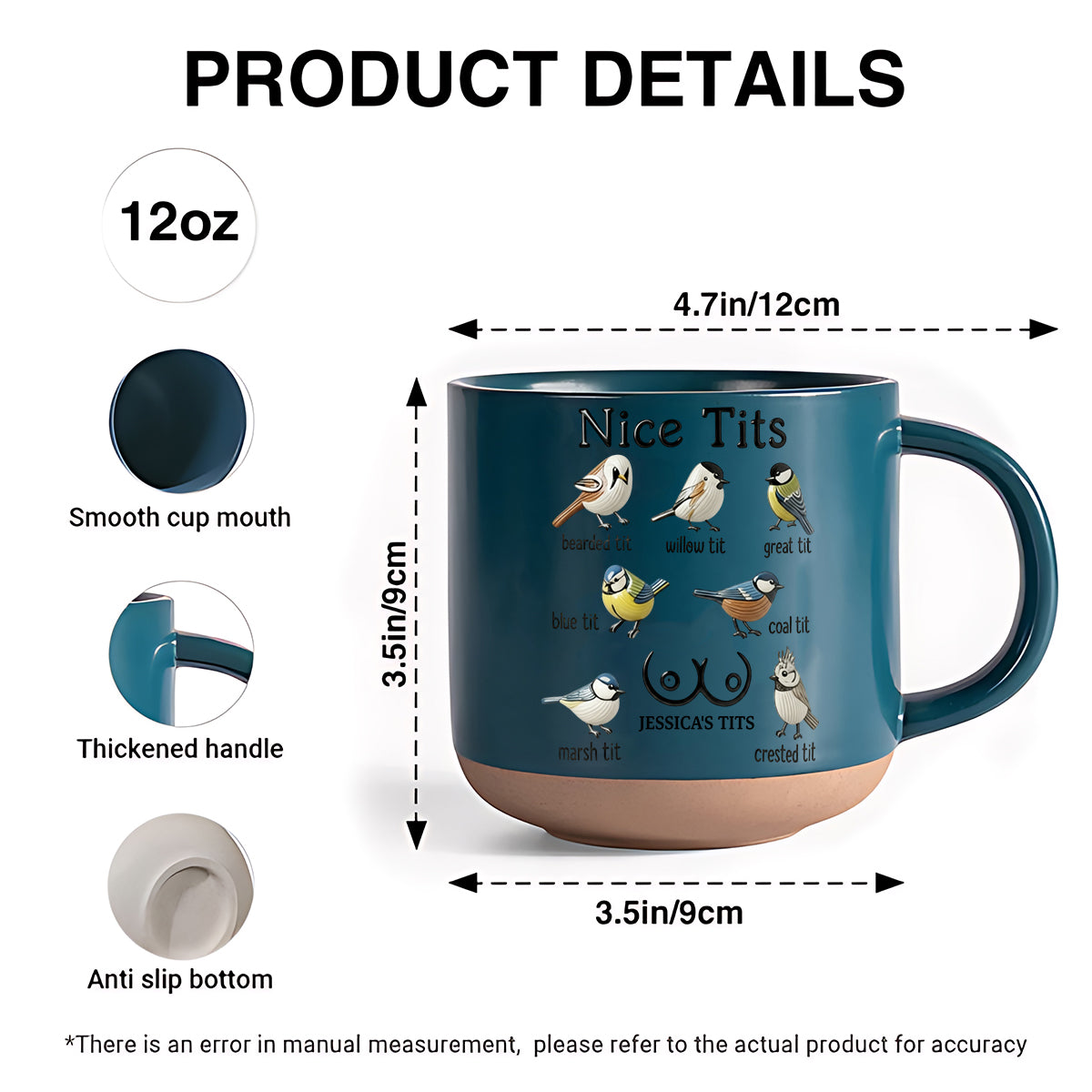 Jolis seins - Mug en céramique personnalisé pour couple imprimé