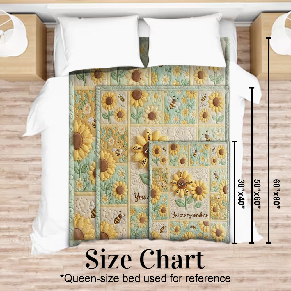 You Are My Sunshine - Personalized Grandma Blanket