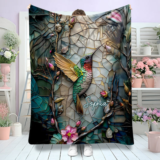 Couverture colibri artistique personnalisée
