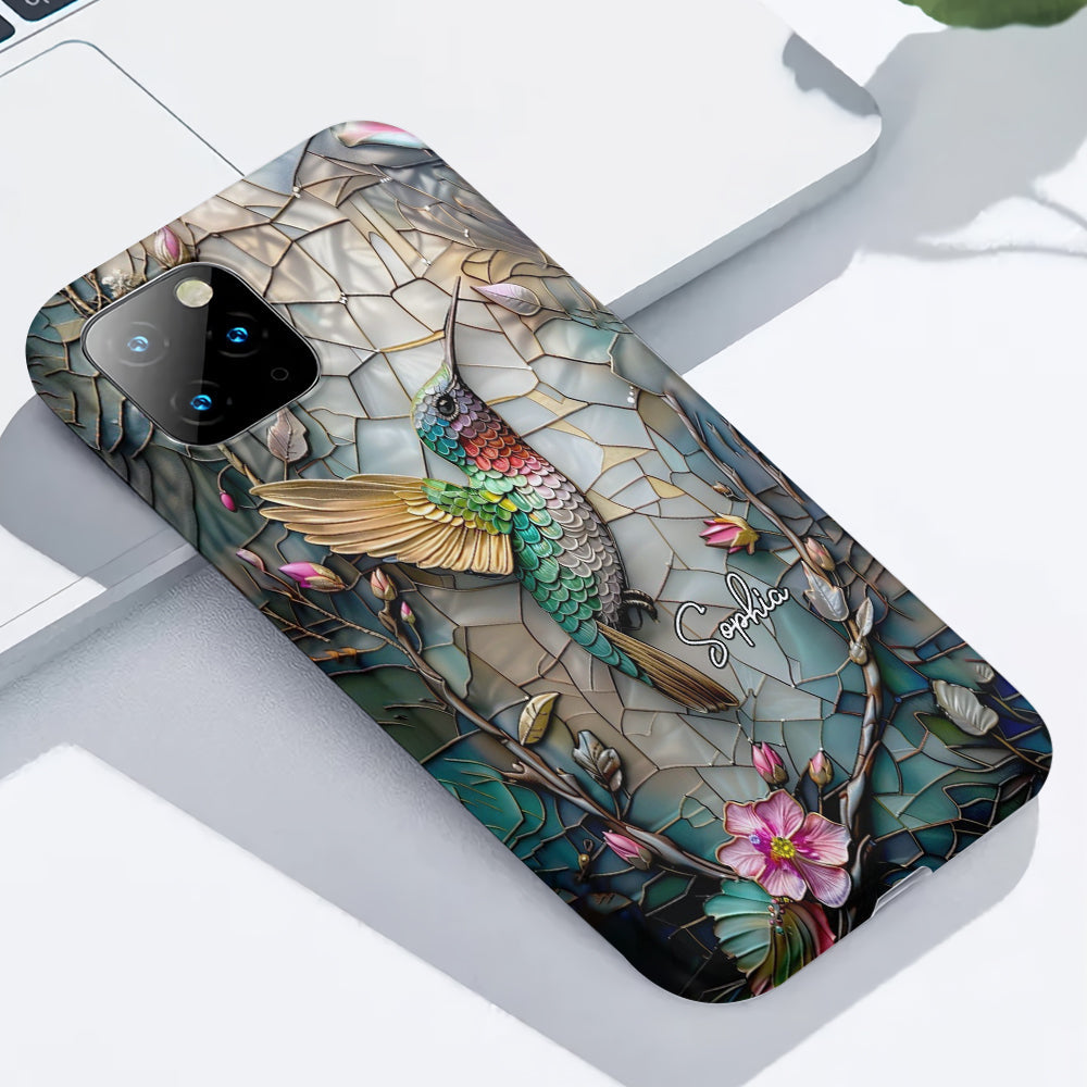 Artistic Hummingbird - Personalized Gardening Full Print Phone Case
