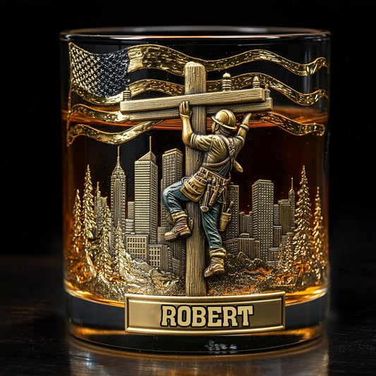 Verre à whisky personnalisé « Lineman Legacy Glass » – Verre à whisky « Lineman Legacy Glass »