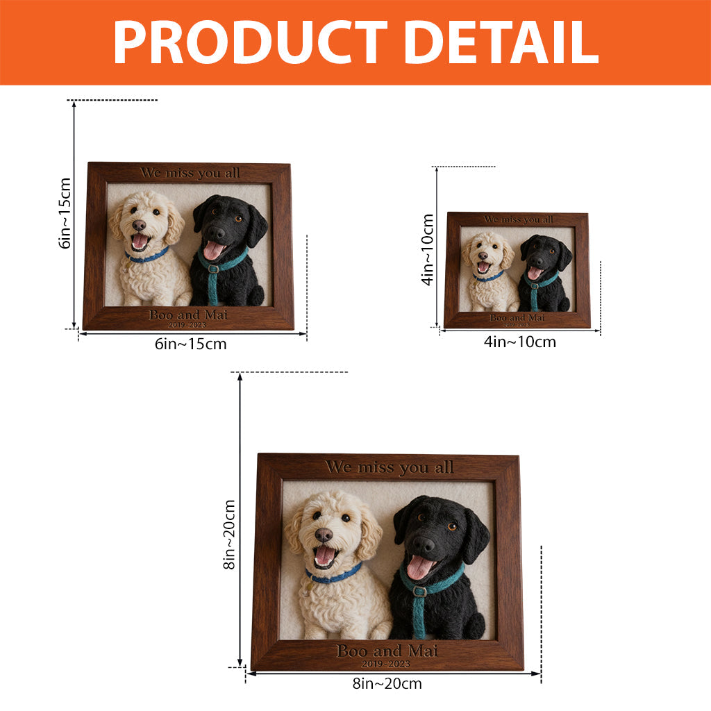 Tu as laissé des empreintes de pattes dans nos cœurs - Plaque acrylique personnalisée en forme de chien