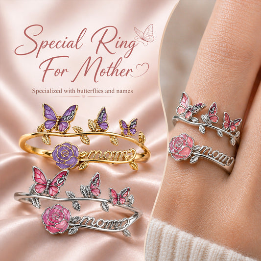 Cadeau Maman Magnifique - Bague Ajustable Personnalisée