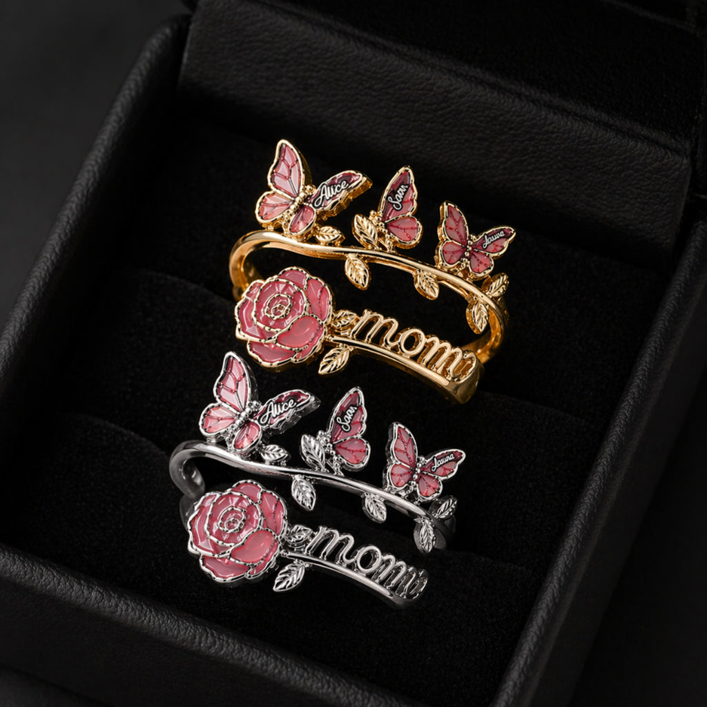 Cadeau Maman Magnifique - Bague Ajustable Personnalisée