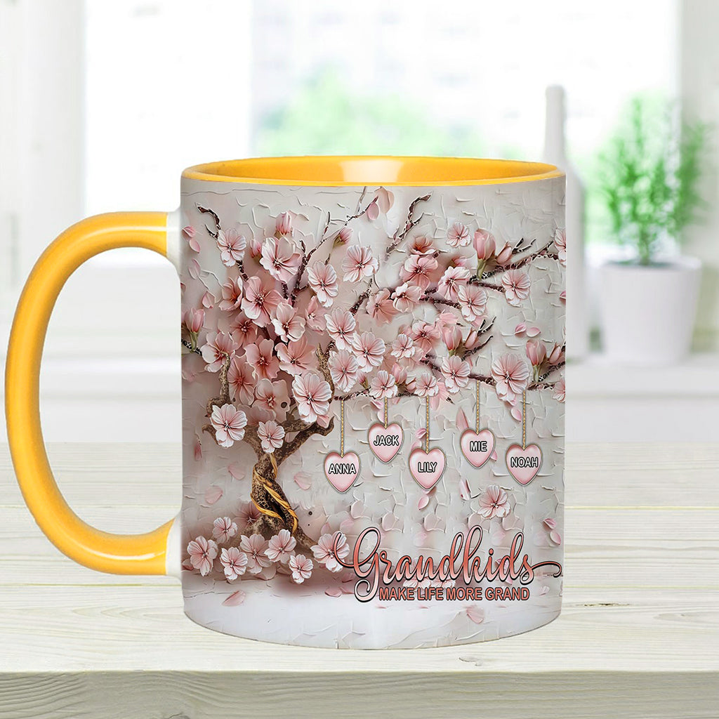 Les petits-enfants rendent la vie plus belle - Mug personnalisé pour grand-mère