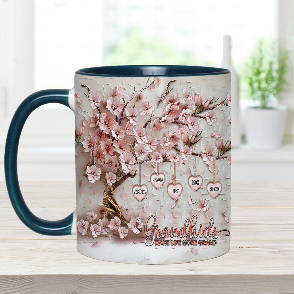 Les petits-enfants rendent la vie plus belle - Mug personnalisé pour grand-mère