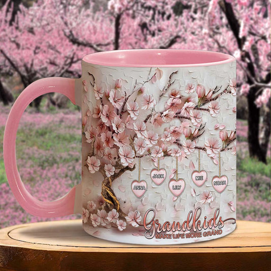 Les petits-enfants rendent la vie plus belle - Mug personnalisé pour grand-mère