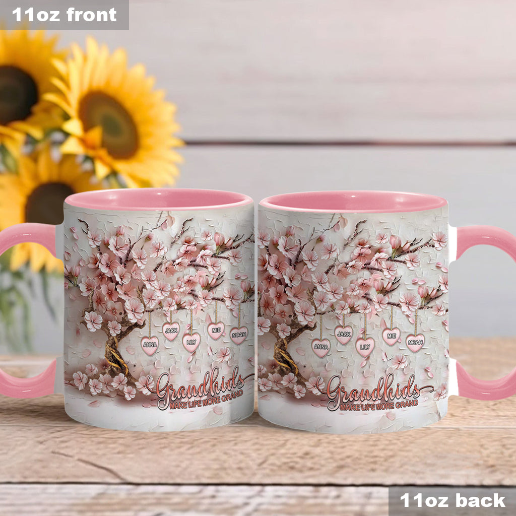 Les petits-enfants rendent la vie plus belle - Mug personnalisé pour grand-mère