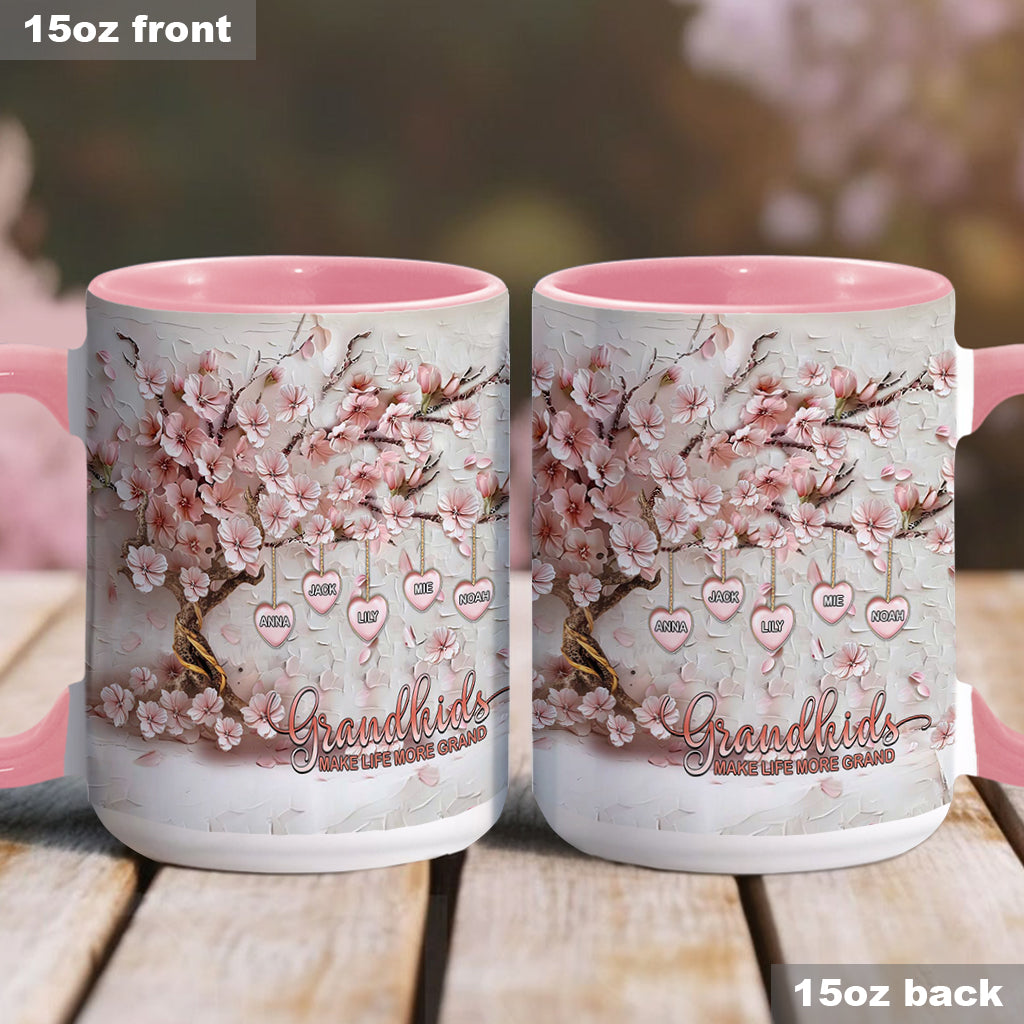 Les petits-enfants rendent la vie plus belle - Mug personnalisé pour grand-mère