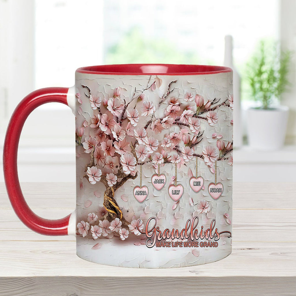 Les petits-enfants rendent la vie plus belle - Mug personnalisé pour grand-mère