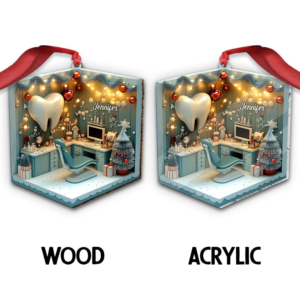 Dental Clinic - Personalized Dentist Ornament