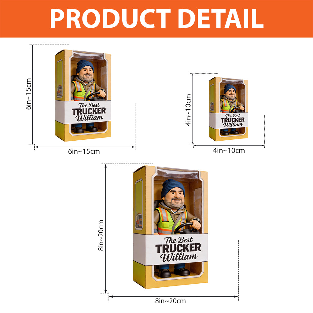 Cadeaux pour camionneurs - Plaque acrylique personnalisée en forme de camionneur
