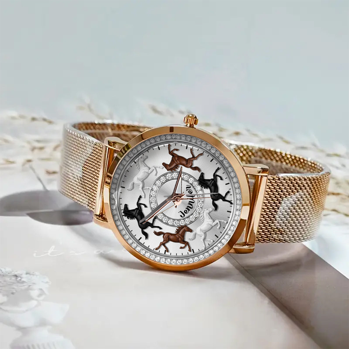 Love Horses - Personalized Horse Women Hand Watch