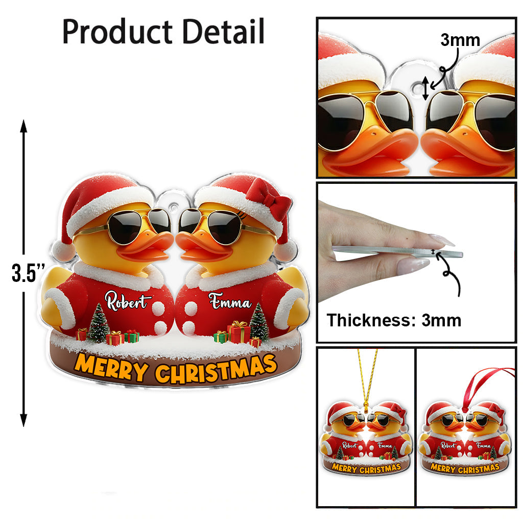 Je t'aime à la folie - Ornement personnalisé pour couple