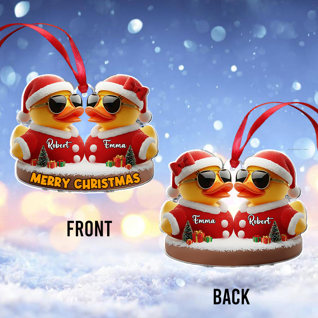 Je t'aime à la folie - Ornement personnalisé pour couple