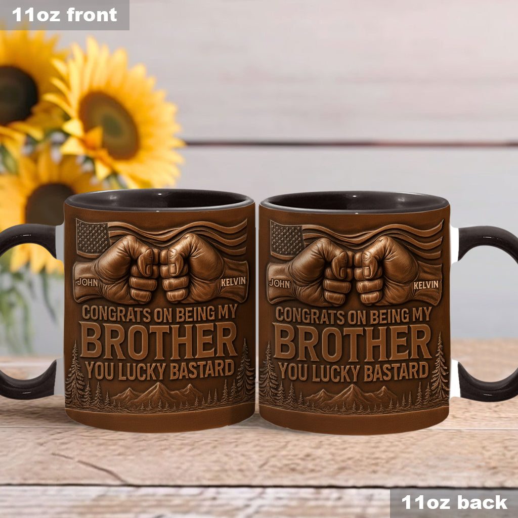 Félicitations pour être mon frère/ma sœur/mon fils… - Mug personnalisé pour frères et sœurs