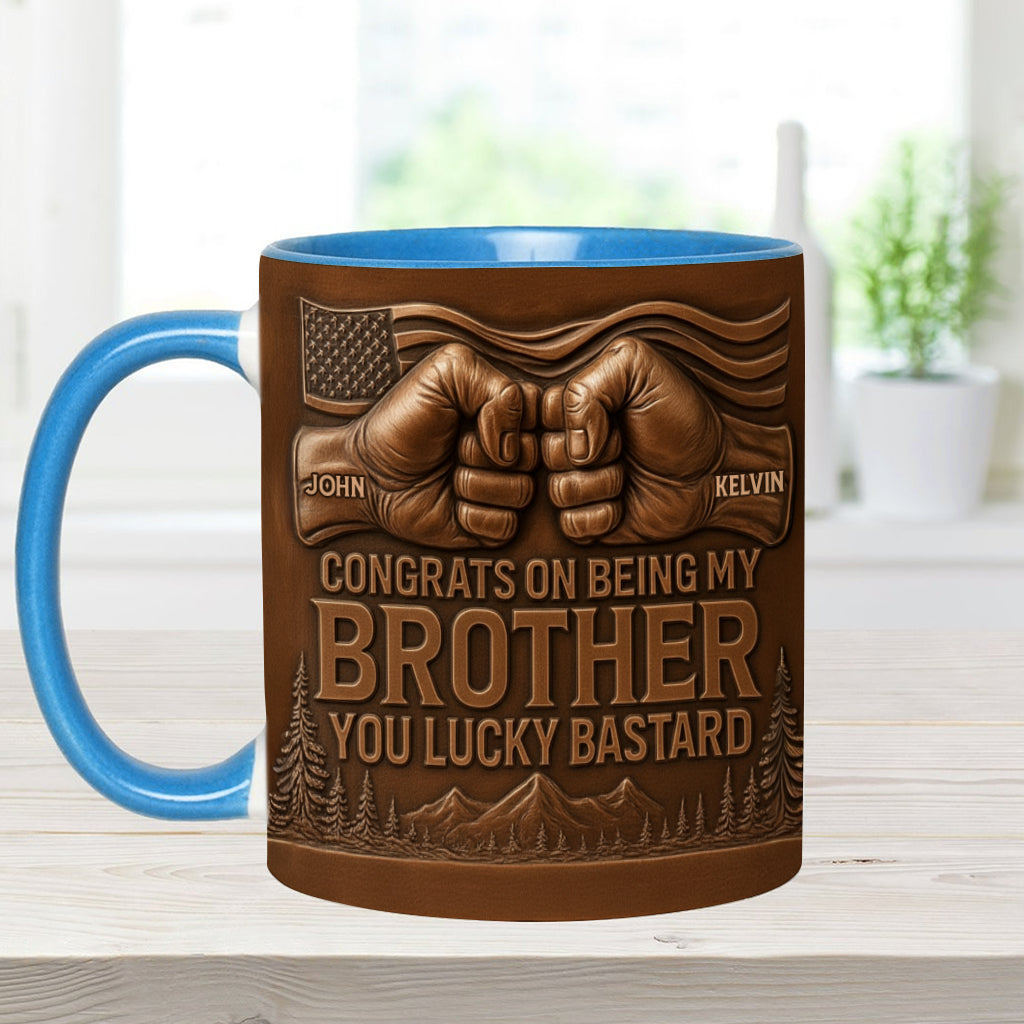 Félicitations pour être mon frère/ma sœur/mon fils… - Mug personnalisé pour frères et sœurs