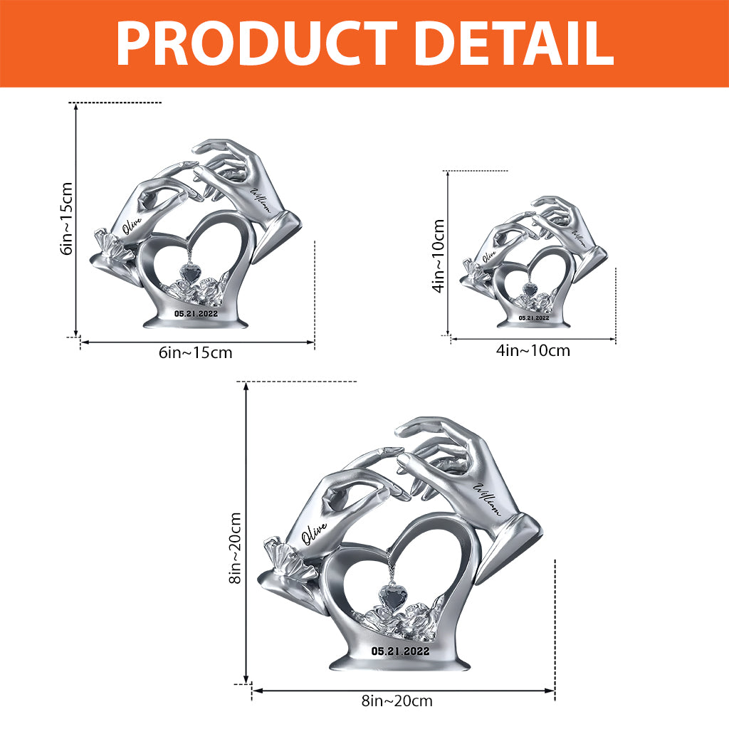 Anniversary Gifts For Couple - Personalized Couple Custom Shaped Acrylic Plaque