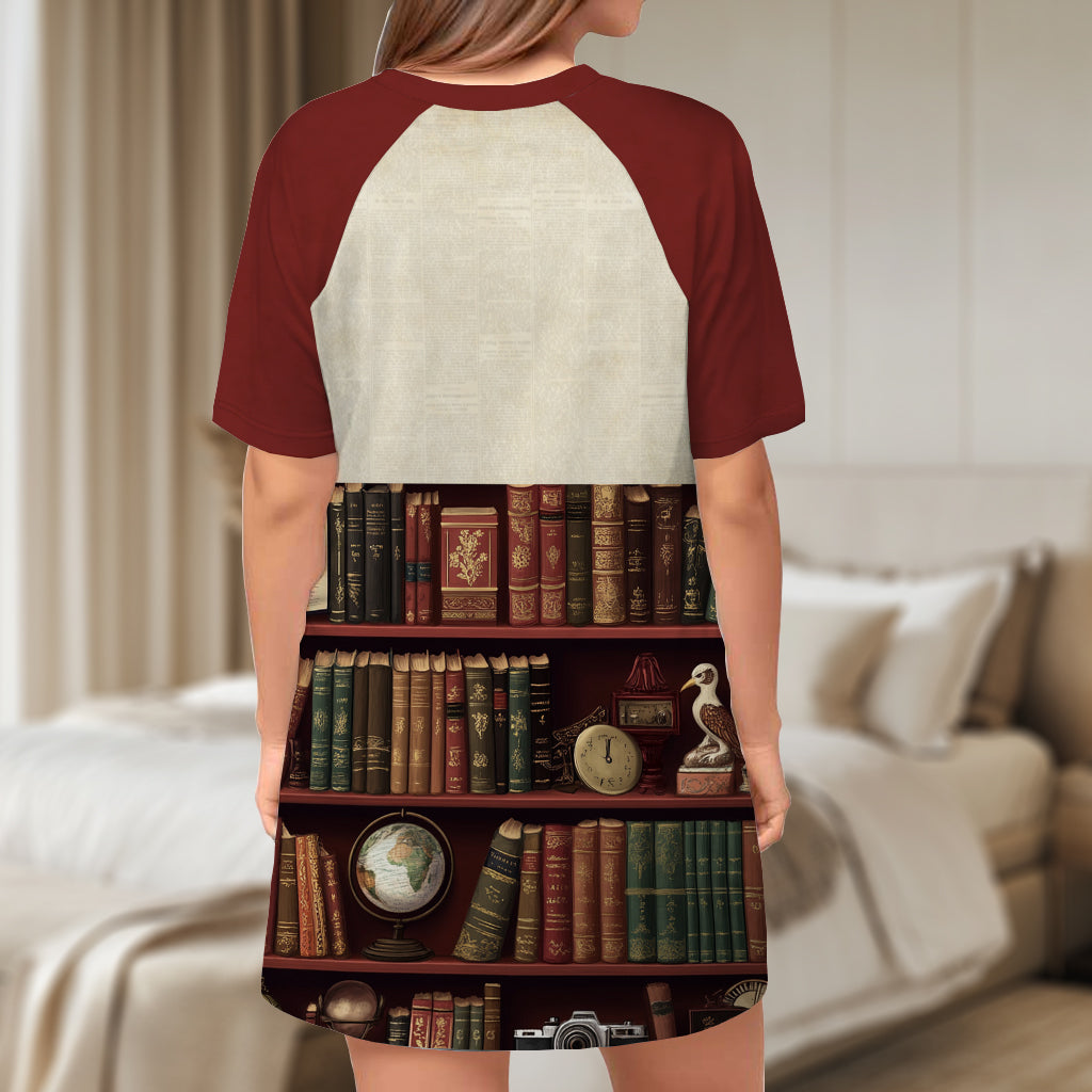 Une fille qui aime lire - Robe-t-shirt personnalisée « Juste une fille qui aime lire »