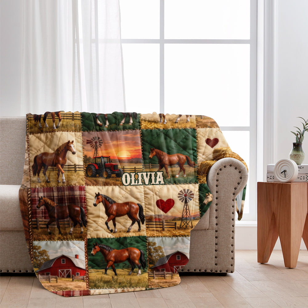 Horse Ranch - Personalized Horse Blanket