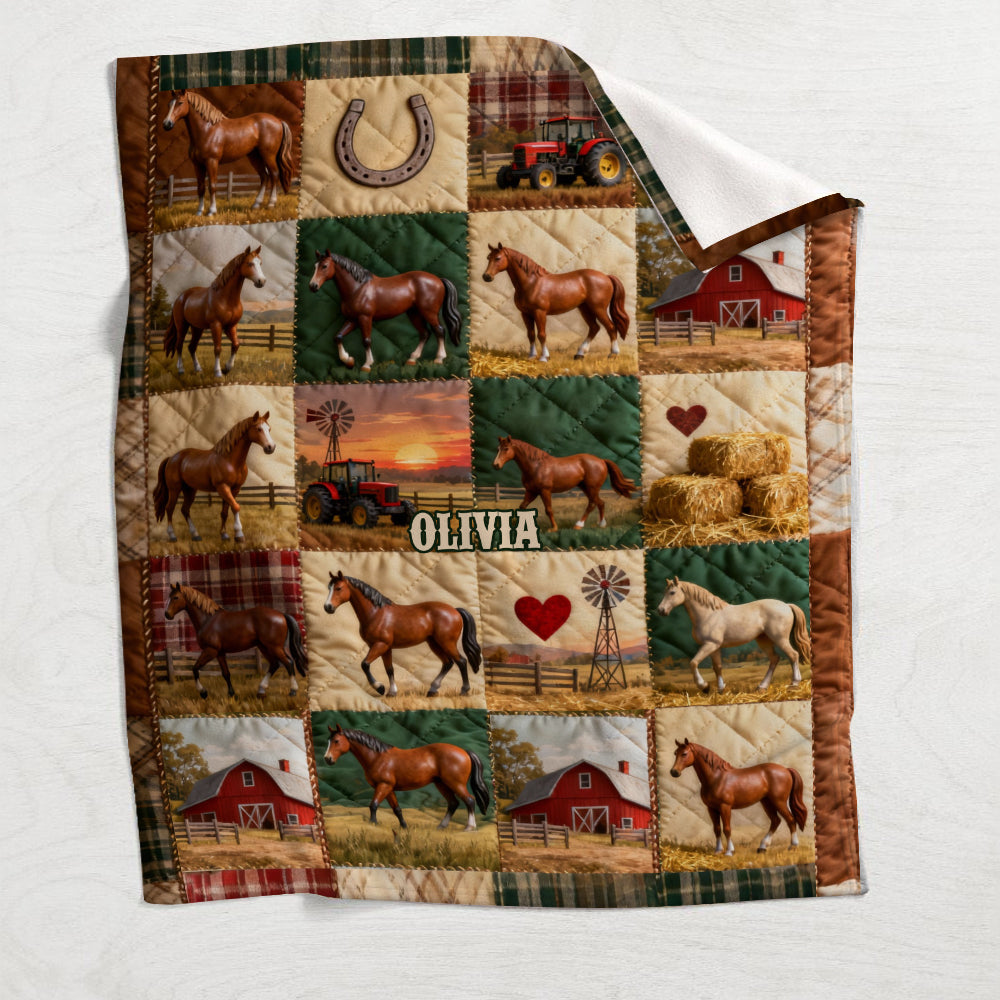 Horse Ranch - Personalized Horse Blanket