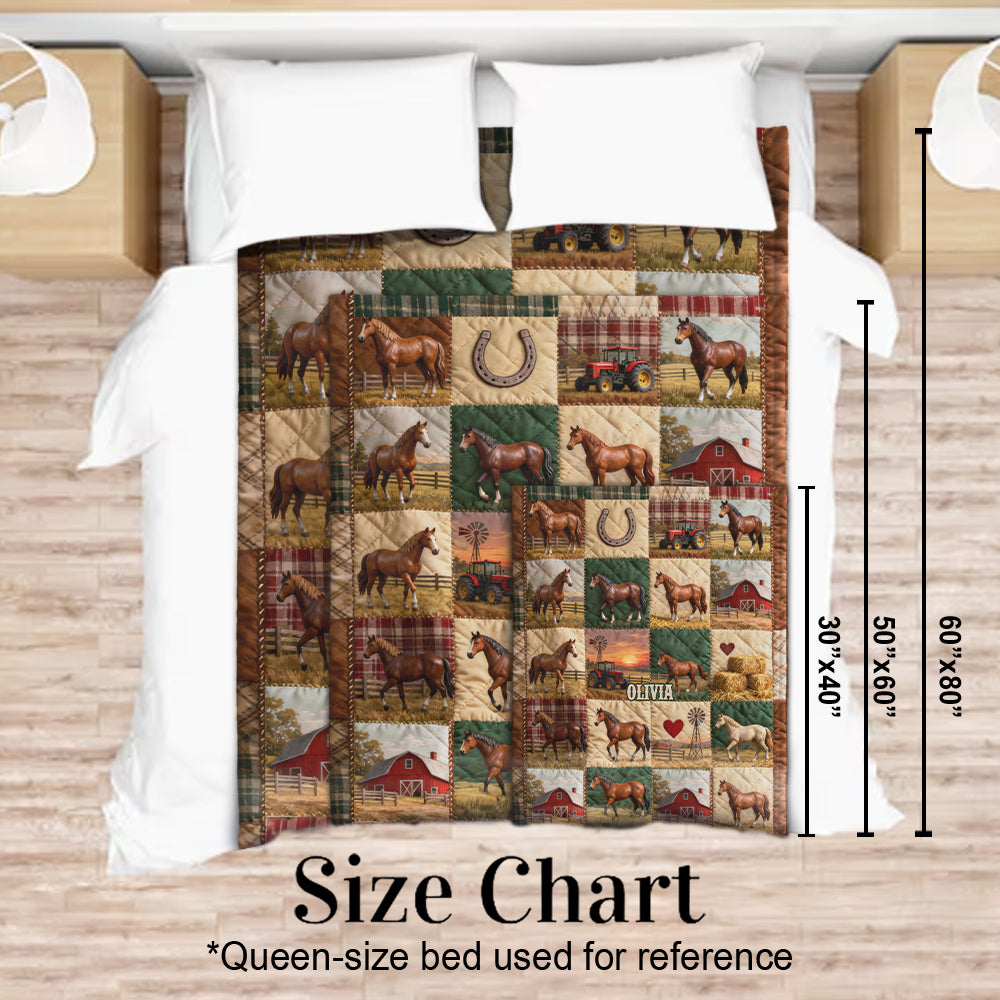 Horse Ranch - Personalized Horse Blanket