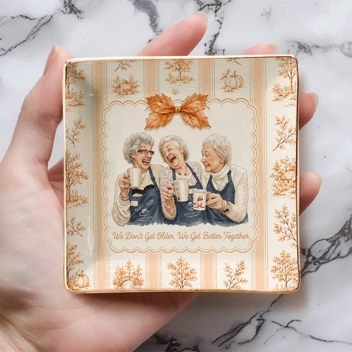 Bestie Gifts - Personalized Bestie Fully Printed Jewelry Dish