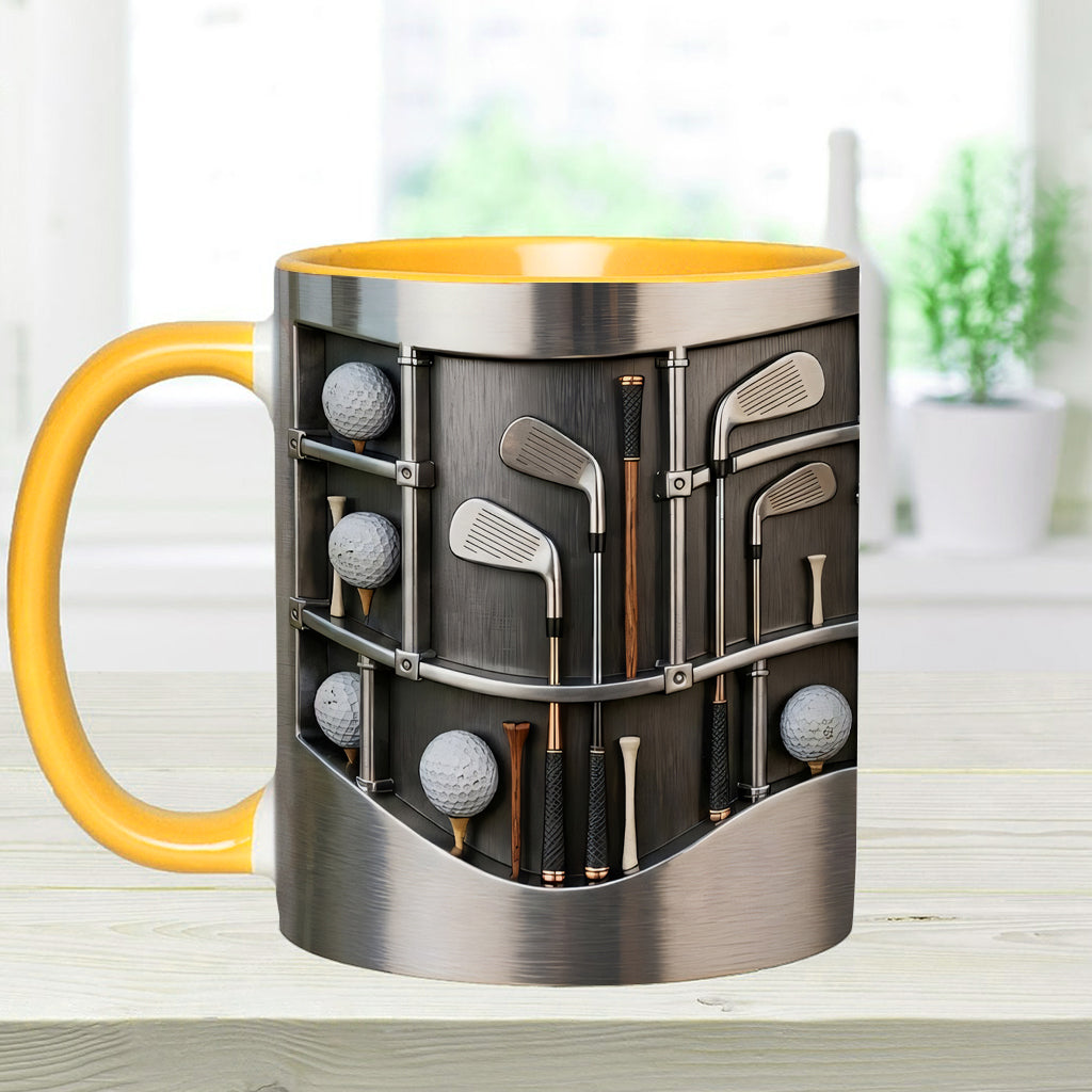 Love Goft - Personalized Golf Accent Mug & Coaster