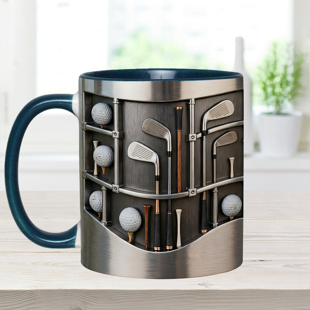 Love Goft - Personalized Golf Accent Mug & Coaster