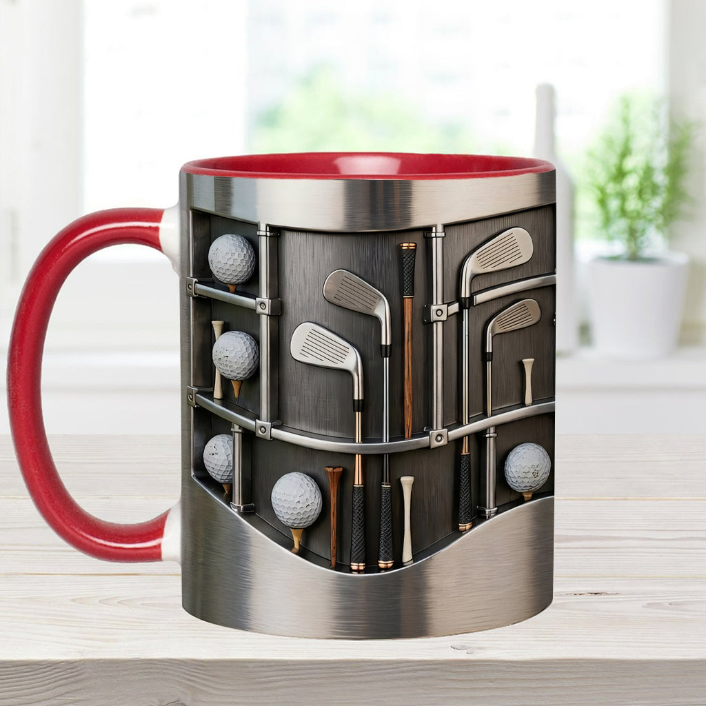 Love Goft - Personalized Golf Accent Mug & Coaster