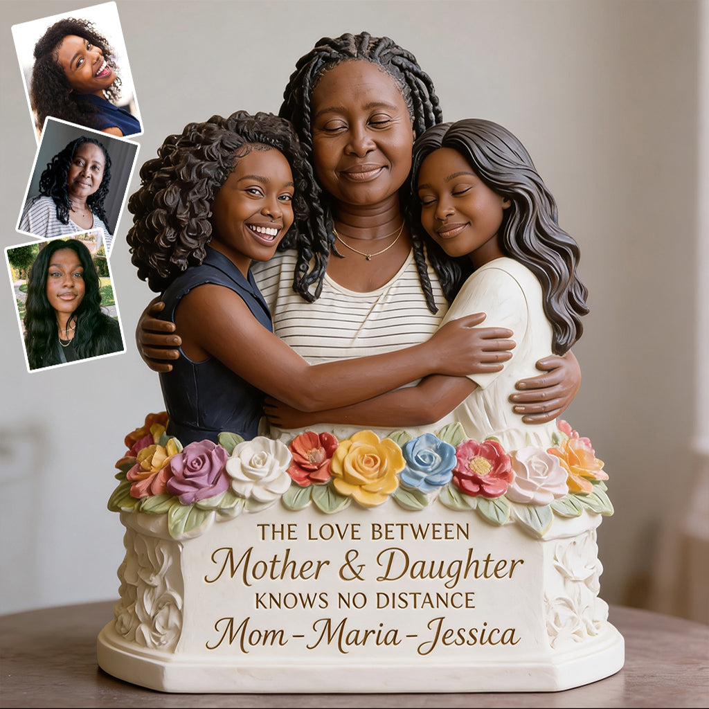 L'amour entre une mère et sa fille - Plaque acrylique personnalisée pour maman