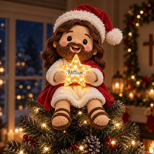 Joyeux Noël - Couronne LED chrétienne personnalisée
