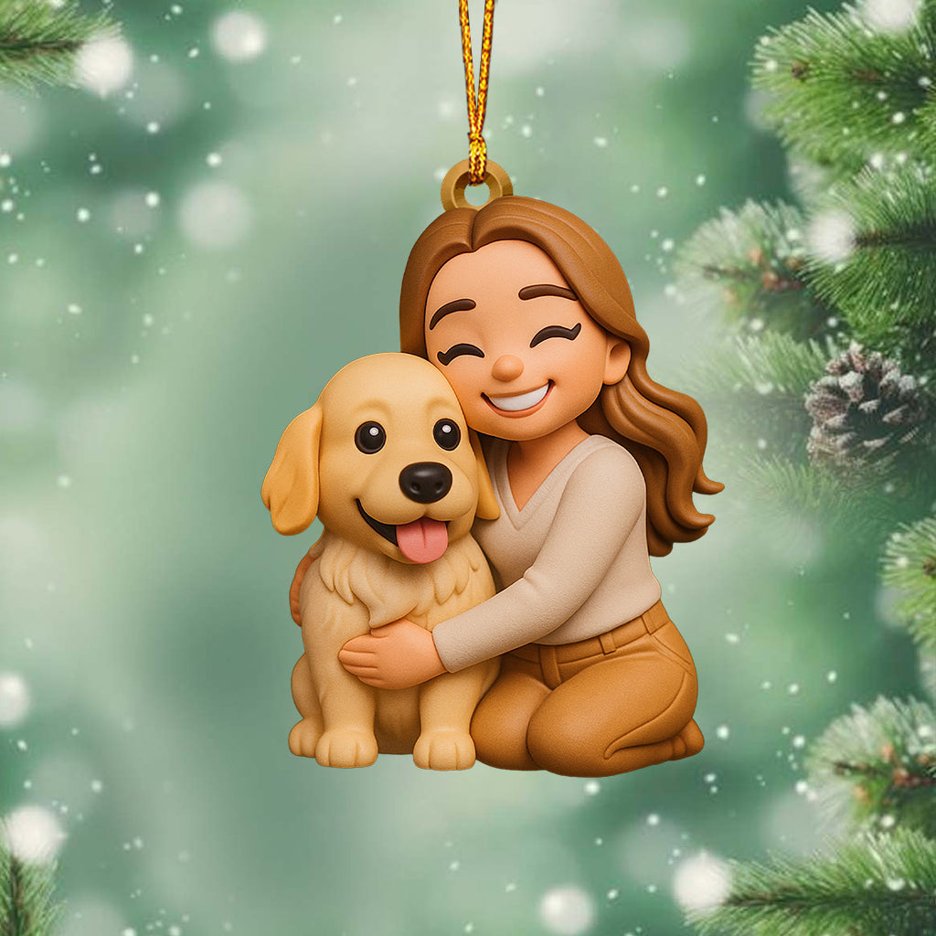 Cadeau pour amoureux des chiens - Figurine miniature 3D personnalisée avec un chien