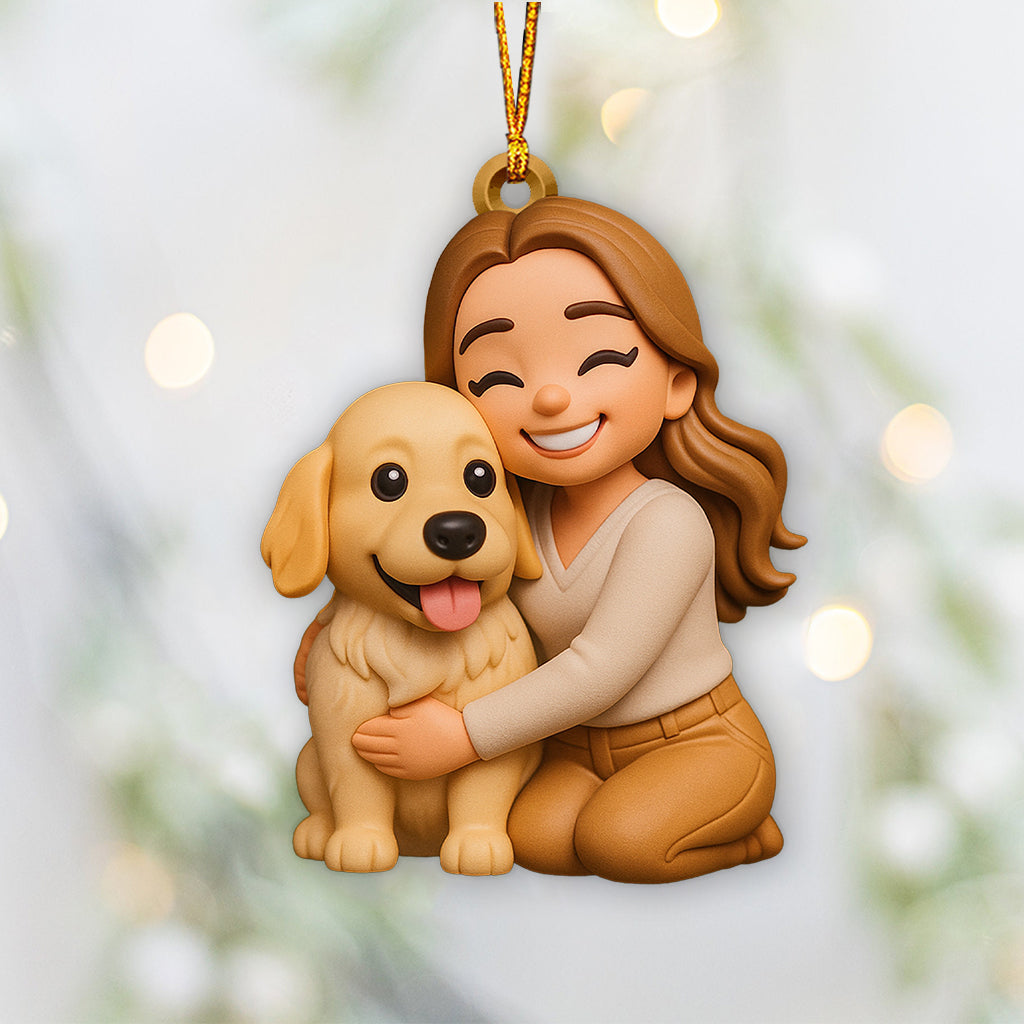 Cadeau pour amoureux des chiens - Figurine miniature 3D personnalisée avec un chien