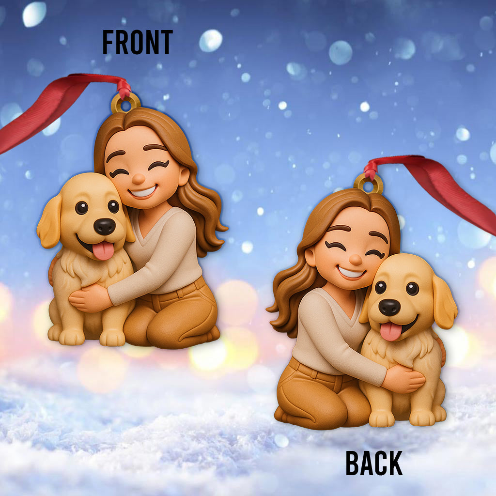 Cadeau pour amoureux des chiens - Figurine miniature 3D personnalisée avec un chien
