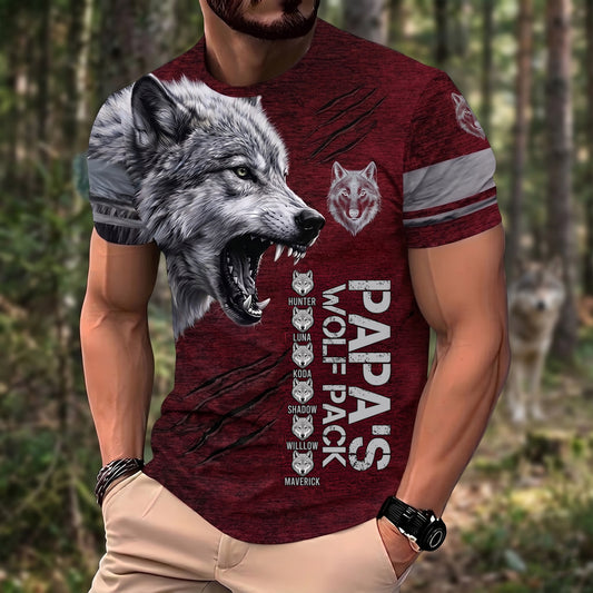 La Meute de Papa - Chemise Personnalisée pour Père
