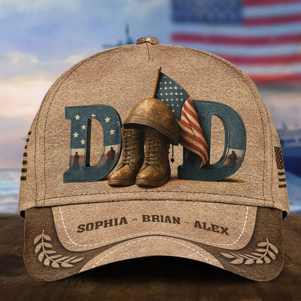 Veteran Dad - Personalized Father Classic Cap