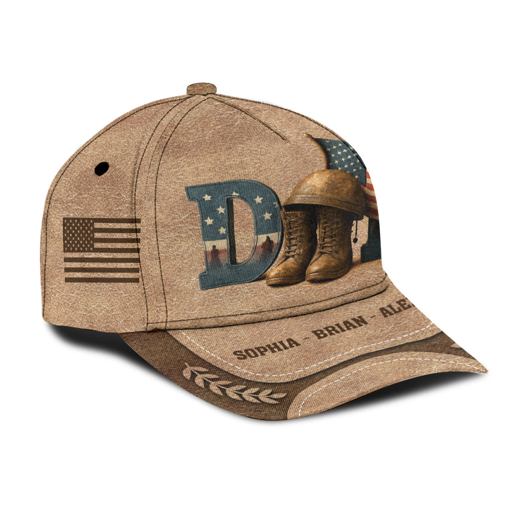 Veteran Dad - Personalized Father Classic Cap