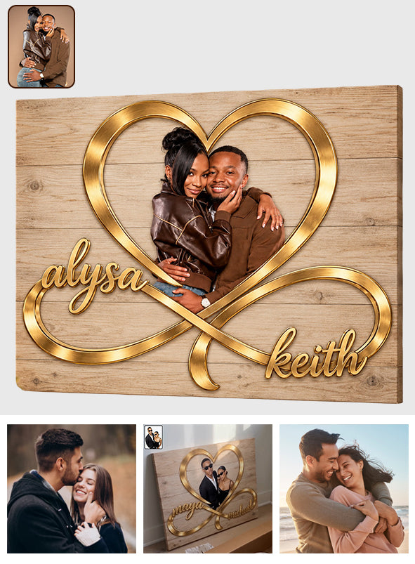 I Love You Infinite - Personalized Couple Canvas And Poster