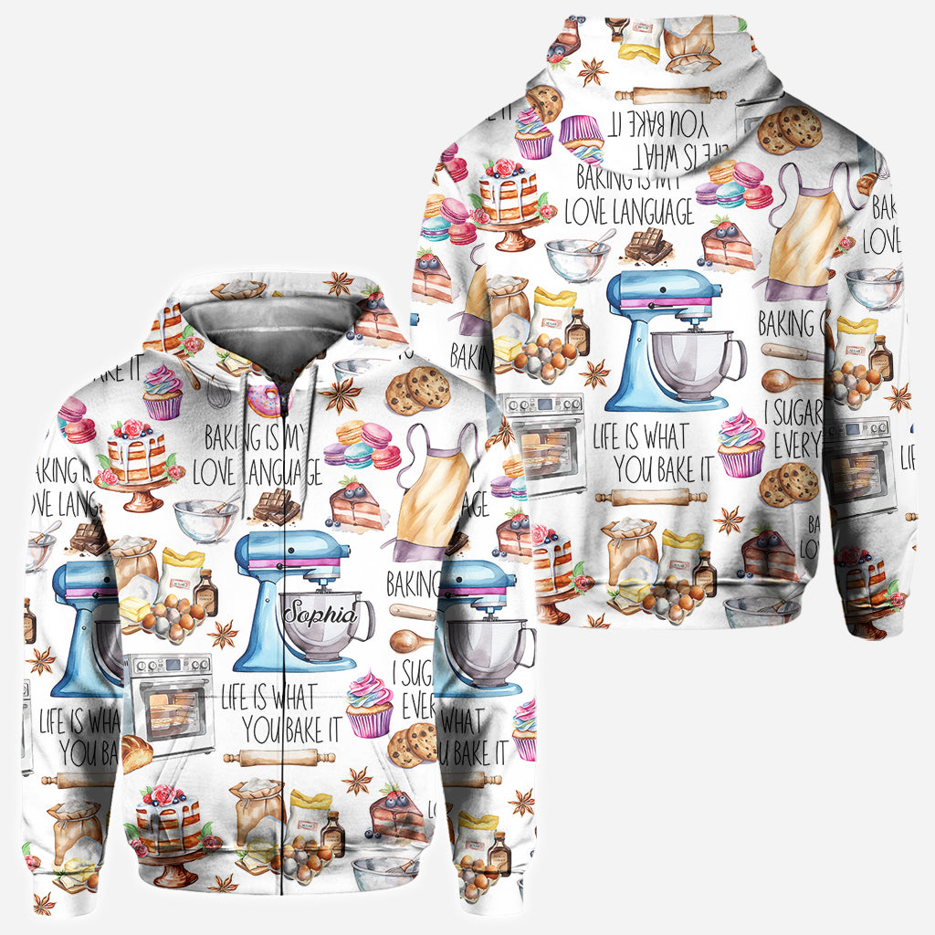 T-shirt personnalisé « La pâtisserie, c'est ma façon d'exprimer mon amour »