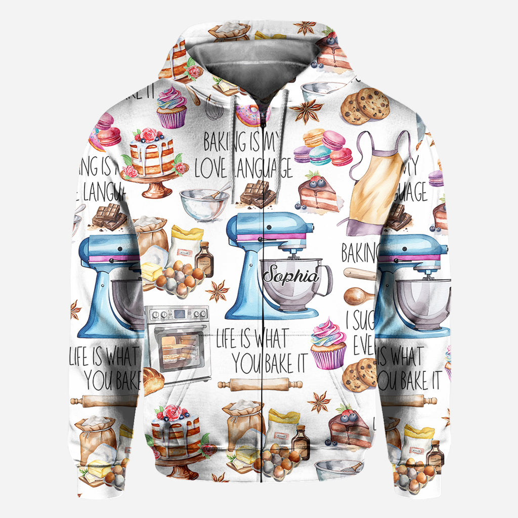 T-shirt personnalisé « La pâtisserie, c'est ma façon d'exprimer mon amour »