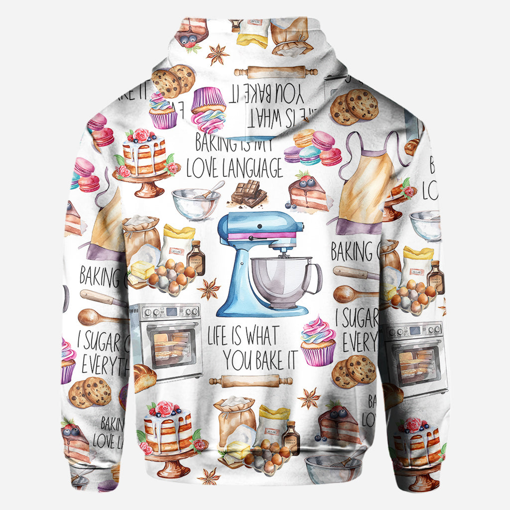 T-shirt personnalisé « La pâtisserie, c'est ma façon d'exprimer mon amour »