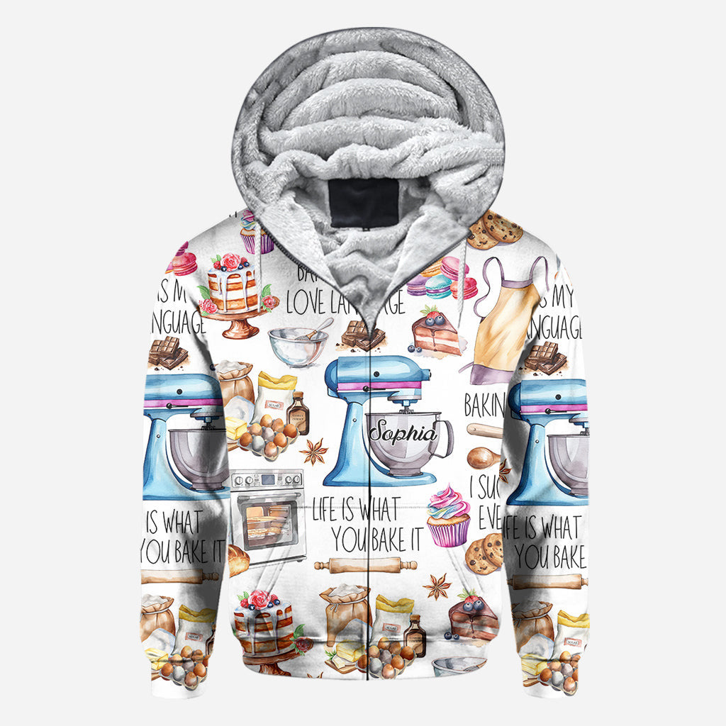 T-shirt personnalisé « La pâtisserie, c'est ma façon d'exprimer mon amour »