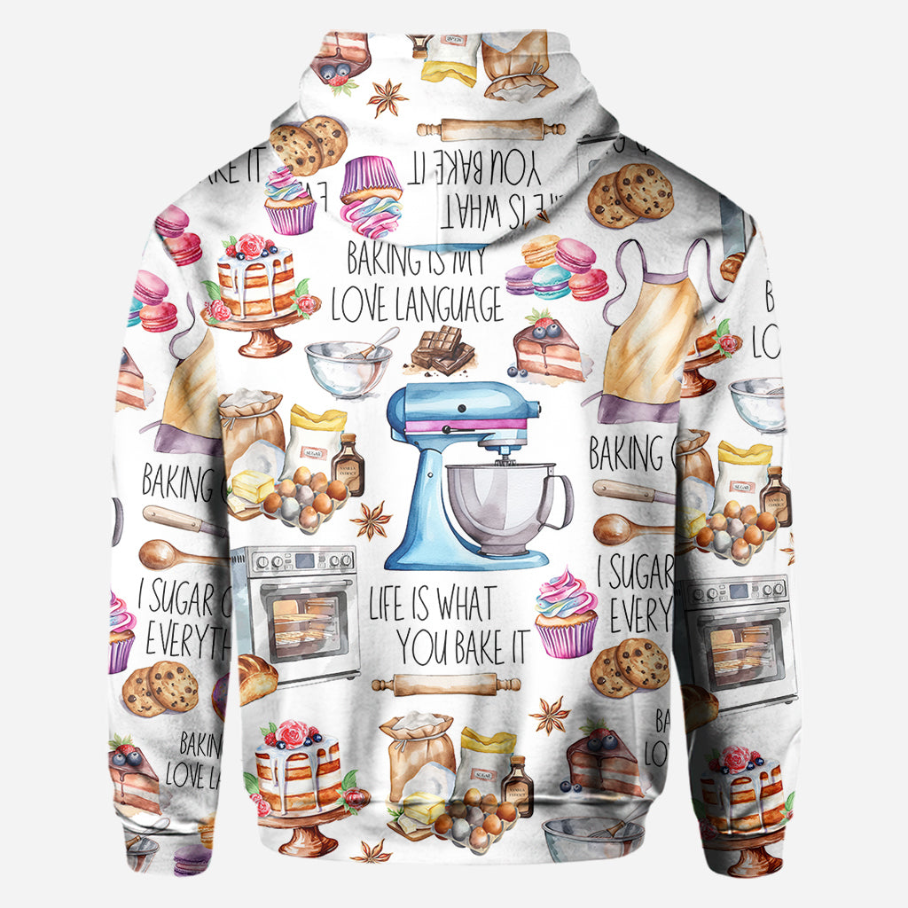 T-shirt personnalisé « La pâtisserie, c'est ma façon d'exprimer mon amour »