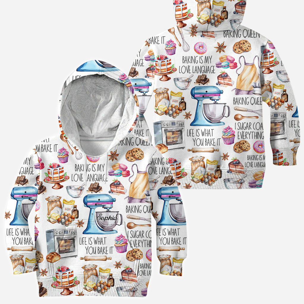 T-shirt personnalisé « La pâtisserie, c'est ma façon d'exprimer mon amour »