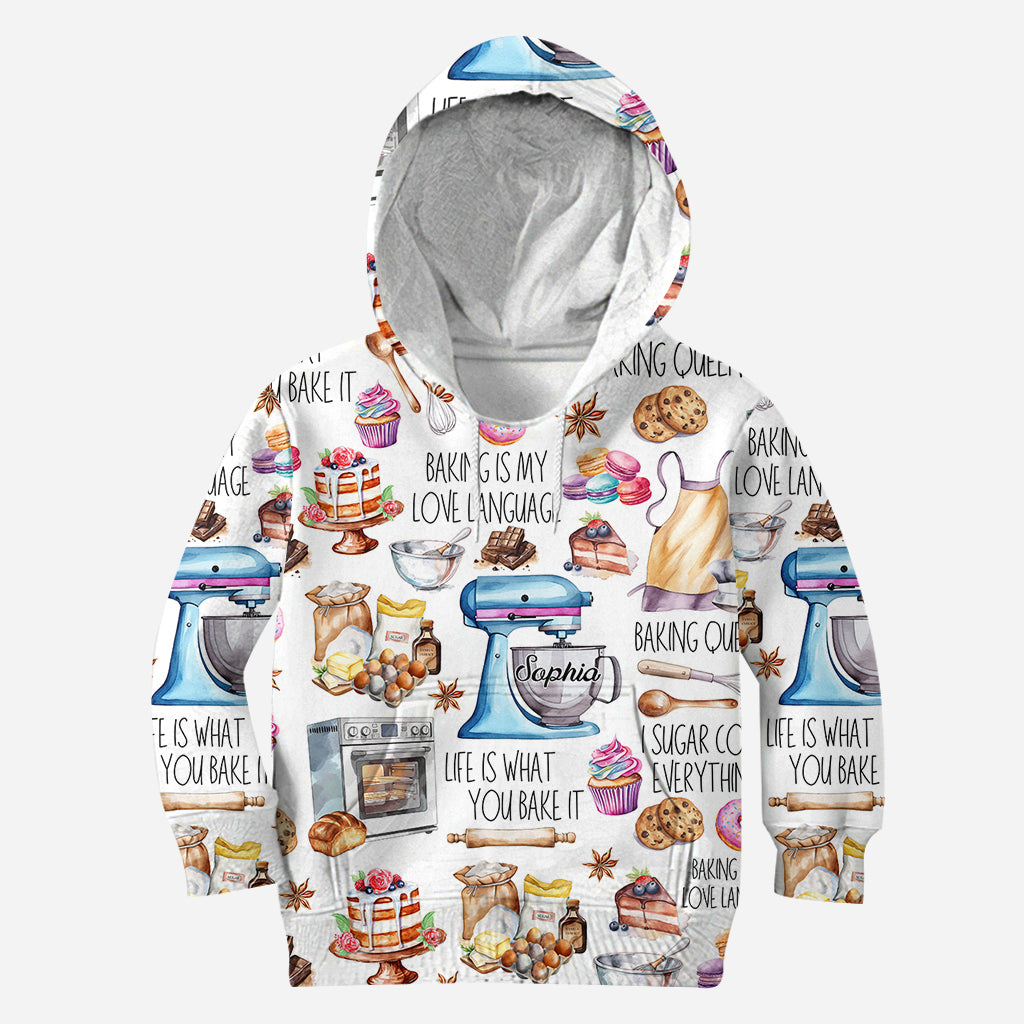 T-shirt personnalisé « La pâtisserie, c'est ma façon d'exprimer mon amour »