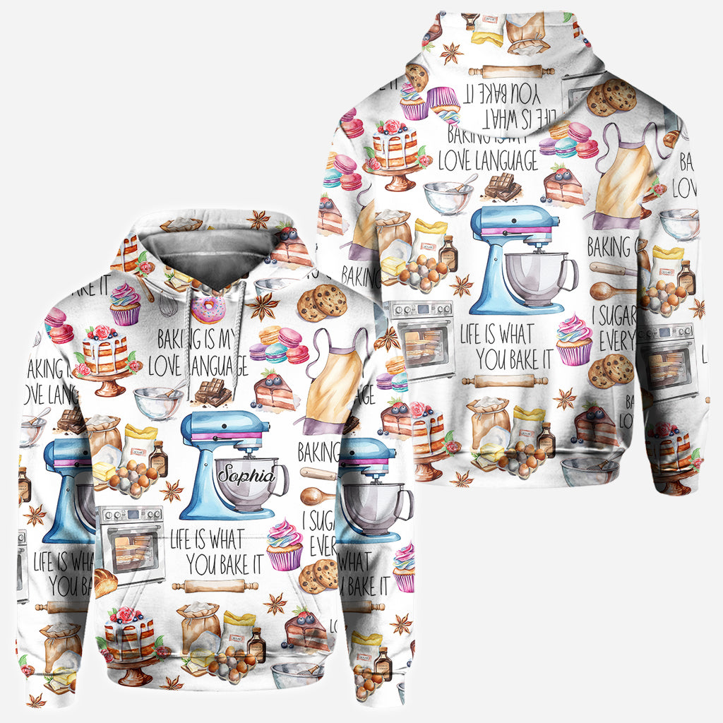 T-shirt personnalisé « La pâtisserie, c'est ma façon d'exprimer mon amour »